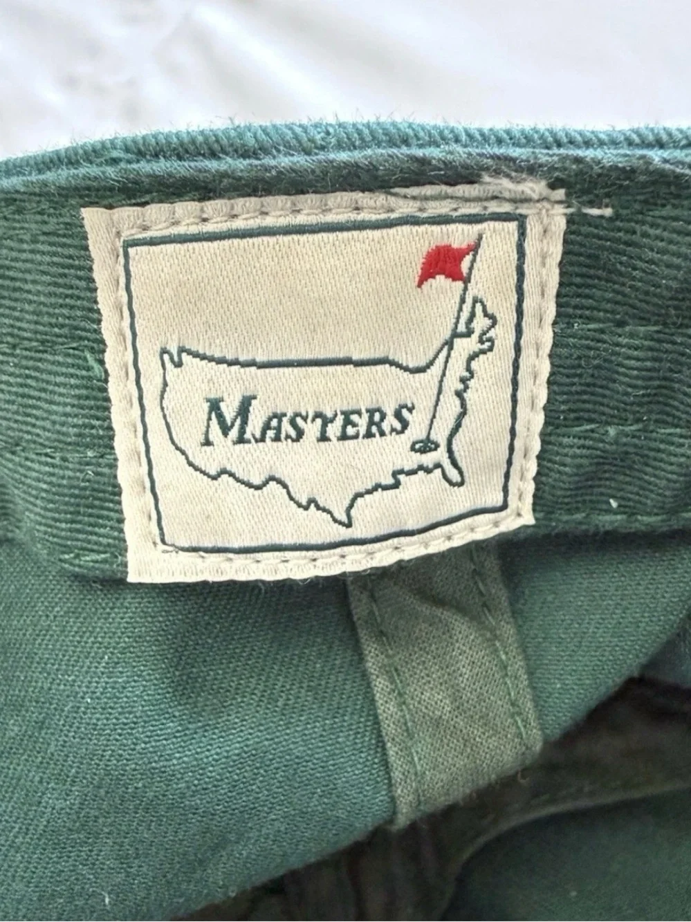 Vintage Masters Embroidered 1934 Green Golf Cap Strapback